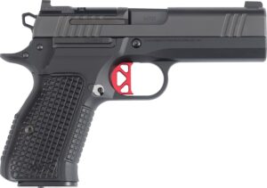 Dan Wesson 92114 DWX  Compact Frame 9mm Luger 10+1 4" Black Match Grade Barrel Black DLC Serrated Slide Black Aluminum Frame w/Beavertail Black Aluminum Grip