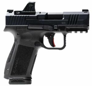 Canik HG7882VN Mete MC9L w/Optic 17+1 9mm Luger Black Sub-Compact Frame 3.18" Steel Barrel Black, Nitride Serrated Steel Slide, Black Polymer Frame w/Picatinny Rail, MeCanik MO1 Red Dot