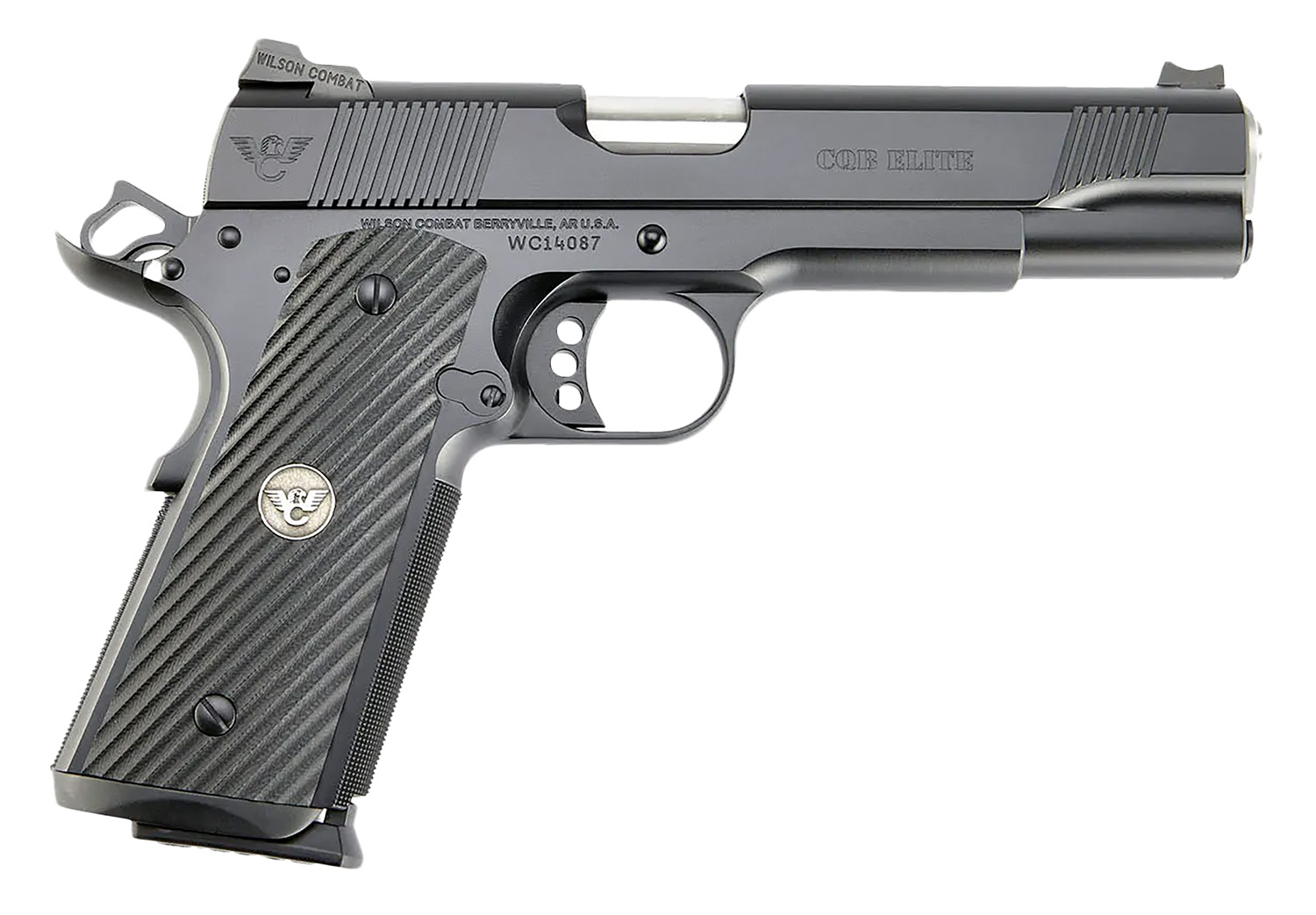 Wilson Combat CQBEFS-5 CQB Elite 45 ACP 8+1 5" Black Armor Stainless Steel G10 grip