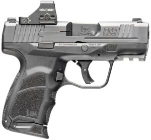 HK 81001131 CC9  9mm Luger 10+1/12+1 3.32" Black Polygonal Rifled Barrel, Optic Ready RMSc/407k Footprint/Serrated Steel Slide, Polymer Frame w/Picatinny Rail, Black Interchangeable Backstrap Grip