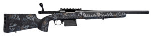 Horizon Firearms RF015P221814T21 Villain  22 Creedmoor 18" Black Fluted Threaded Barrel, Black Picatinny Rail Steel Receiver, Iota EKO Carbon Fiber Stock