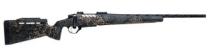 Seekins Precision 0011710231-F Havak PH3 6.5 PRC 20" Black Fluted Threaded Barrel, Black Picatinny Rail Steel Receiver, Adj Cheek Riser Woodland Shadow Synthetic Stock