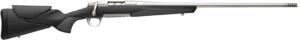 Browning 036008211 X-Bolt 2 Hunter Full Size 243 Win 4+1 22" Stainless Steel Threaded Barrel, Drilled & Tapped Stainless Steel Receiver, Adj Vari-Tech Black Composite Stock w/Adjustable Comb & LOP