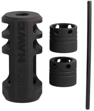 Browning 001293093 Xeno Recoil Hawg Black Matte Stainless Steel M13x0.75 Threads 2.20" OAL
