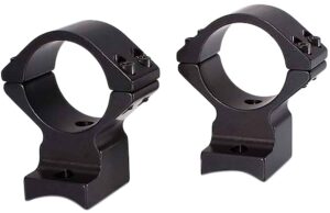 Talley 94X719 Scope Mount/Ring Combo  Black Anodized Aluminum 1" Tube, Savage (8-40) Round Receiver w/Accutrigger, Medium Rings
