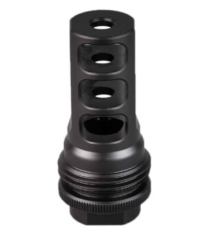 SilencerCo AC4766 ASR Muzzle Brake Black Nitride 9/16x24 RH Threads 9mm