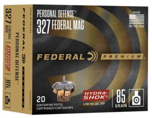 Federal PD327HS1H Hydra-Shok  327Federal Mag 85gr Jacketed Hollow Point 20 Per Box/10 Case
