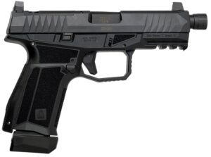 Global Ordnance LLC 815537024791 Delta M Gen2 9mm Luger 15+1 4" Black Threaded Barrel, Black Nitride Optic Cut/Serrated Slide, Black Frame, Ambidextrous