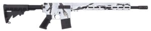 Great Lakes Firearms GL15223PSNO AR-15  223 Wylde 30+1 16" Black Nitride Threaded Barrel, Pursuit Snow Cerakote Aluminum Receiver w/Picatinny Rail, M-LOK Handguard, Black Polymer Stock, Mil-Spec Grip