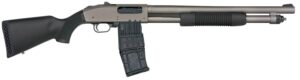 Mossberg 50219 590M  12 Gauge 10+1 18.50" Tungsten Gray Cerakote Barrel & Steel Drilled & Tapped Receiver, Magpul SGA Safety Orange Synthetic Stock