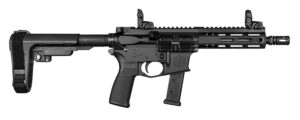 Alpha Foxtrot AA08X1HXX-XABK20 AFMG9  9mm Luger 20+1 7.50" Black QPQ Threaded Barrel, M-LOK Handguard, Black Anodized Aluminum Receiver w/Picatinny Rail, Black Polymer SB Tactical Brace, MFT Grip