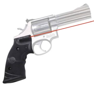 Crimson Trace 011290 Lasergrips  Fits S&W K & L Frames Round Butt, Red Laser 633nM Wavelength 5mW Output, Black Polymer