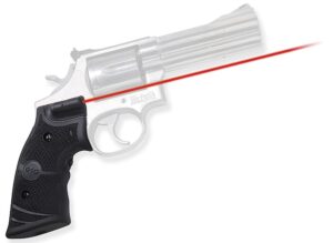 Crimson Trace 011280 Lasergrips  Fits S&W K & L Frames Square Butt, Red Laser 633nM Wavelength 5mW Output, Black Polymer