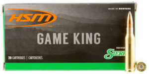 HSM 7MM089N Game King  7mm-08 Rem 160 gr Sierra GameKing Spitzer Boat Tail 20 Per Box/ 25 Case