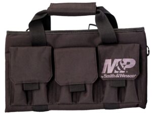 M&P Accessories 110028 Pro Tac Handgun Case Black Nylon Holds Handgun