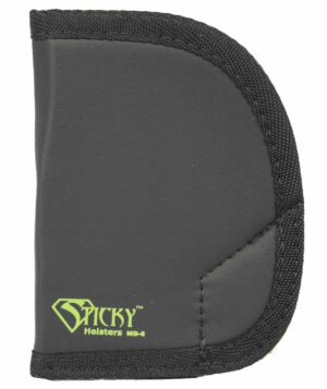 Sticky Holsters MD6 MD-6  Black/Green Latex Free Rubber Fits Ruger SP101 Ambidextrous