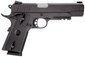 Taurus 1191101B1 1911  Full Size Frame 45 ACP 8+1 5" Matte Stainless Steel Barrel, Matte Black Serrated Steel Slide & Frame w/Beavertail & Picatinny Rail, Black Checkered Polymer Grip, Right Hand