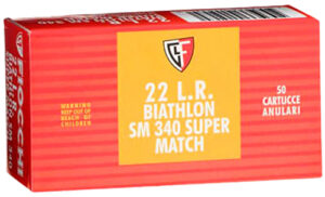 Fiocchi 22SM340 Exacta Super Match 22LR 40gr Round Nose 50 Per Box/100 Case