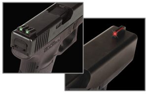 TruGlo TG131MP Fiber-Optic  Red/Fiber Optic Front Sight-Green/Fiber Optic Rear Sight Smith & Wesson M&P/SD9/SD40