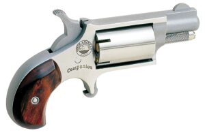 North American Arms 22LRCB Companion  SAO 22 Mag #11 Percussion 1.13" 5 Shot Stainless Barrel, Frame & Cylinder, Rosewood Birdshead Grip