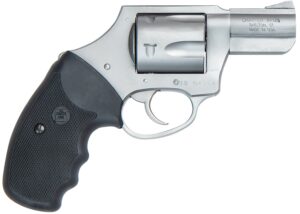 Charter Arms 73521 Mag Pug  357 Mag, 5 Shot 2.20" Matte Stainless Steel Barrel, Cylinder & Frame w/Black Finger Grooved Rubber Grip