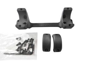 DNZ 82500 Game Reaper Scope Mount/Ring Combo Matte Black 1" Tube, Fits Browning X-Bolt Short Action Rifle, High Rings