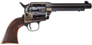 Taylors & Company 4108DE Smoke Wagon Deluxe 357 Mag 6rd 5.50" Blued Cylinder & Barrel Color Case Hardened Steel Frame Checkered Walnut Grip (Taylor Tuned)