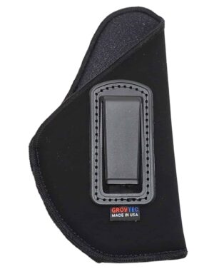 GrovTec US Inc GTHL14112R Inside The Pants  IWB Size 12 Black Suede Compatible w/Glock 26/27/33 Belt Clip Mount Right Hand