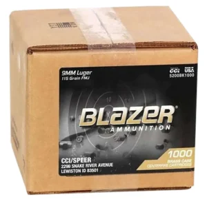 CCI BLAZER BRASS 9MM 115G FMJ 1000RD CASE