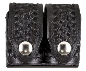 HKS 203BLBN SpeedLoader Case  Double Large Black Hytrel Belt Loop Belts 2.25" Wide