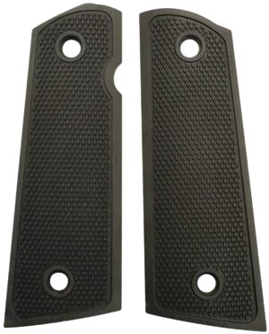 Archangel AA107 Grip Panels  Made of Aluminum With Black Anodized Diamond Checkering Finish for 1911 Government