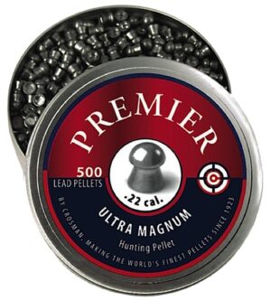 Crosman LDP22 Premier Ultra Magnum 22 Lead Domed Pellet 500/Tin