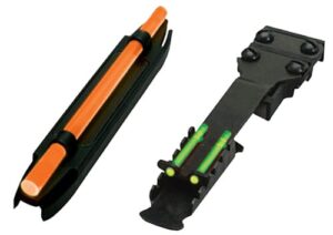 HiViz C4001 C-Series Magnetic Turkey/Deer Sight Set  Black | Orange Fiber Optic Front Sight Green Fiber Optic Rear Sight
