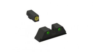 Meprolight ML41218 Hyper-Bright Yellow Ring Front/Green Rear Sights for Kimber 1911 Pistols