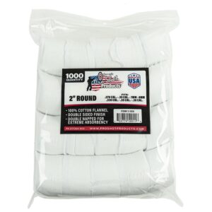 Pro-Shot 2" Round 100% Cotton Patches 1000/ct