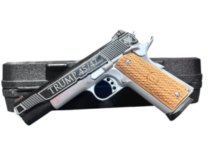 AMERICAN CLASSIC GOVERNMENT 1911 5" 9MM TRUMP 45/47 CHROME/BLACK 8RD