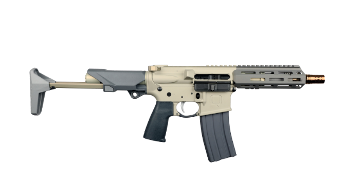 Q SUGAR WEASEL 300BLK SBR 7" W/ BRACE BLK/GRY 1-30RD MAGAZINE