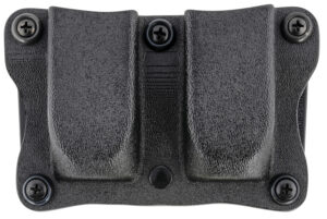 DeSantis Gunhide A87KJKKZ0 Quantico Double Mag Pouch OWB Black Kydex, Belt Clip Fits Belts Up To 1.50" Wide, Compatible w/Sig P365, Ambidextrous