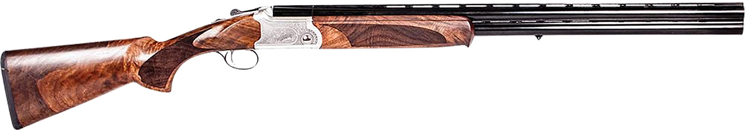 ATI ATIGKOF410SV Cavalry 410 Gauge Break Open 3" 2rd, 26" Matte Blued Over/Under Vent Rib Barrel, Silver Engraved Aluminum Receiver, Fixed Oiled Turkish Walnut Walnut Stock
