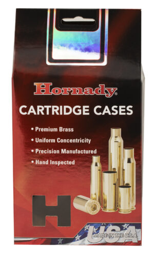 Hornady 8745 Unprimed Cases  10mmAuto Handgun Brass 100 Per Box/5 Case
