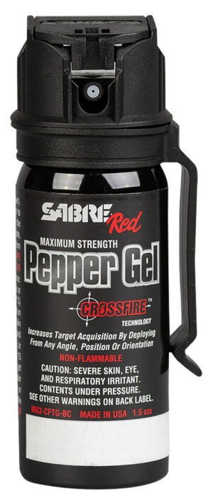 Sabre MK3CFTGBC Crossfire Pepper Gel 18 Bursts Range 18 ft Black