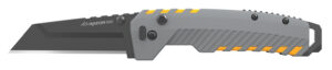 Outdoor Edge XDS230AC Razor XD2  3" Folding Plain 420J2 SS Blade Gray/Yellow