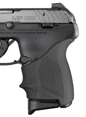 Hogue 18130 Grip Sleeve Handall Beavertail Black Rubber