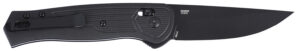 CRKT 7170K SERO  EDC 3.02" Folding Plain Black TiNi S35VN SS Blade, Black Textured GRN Handle