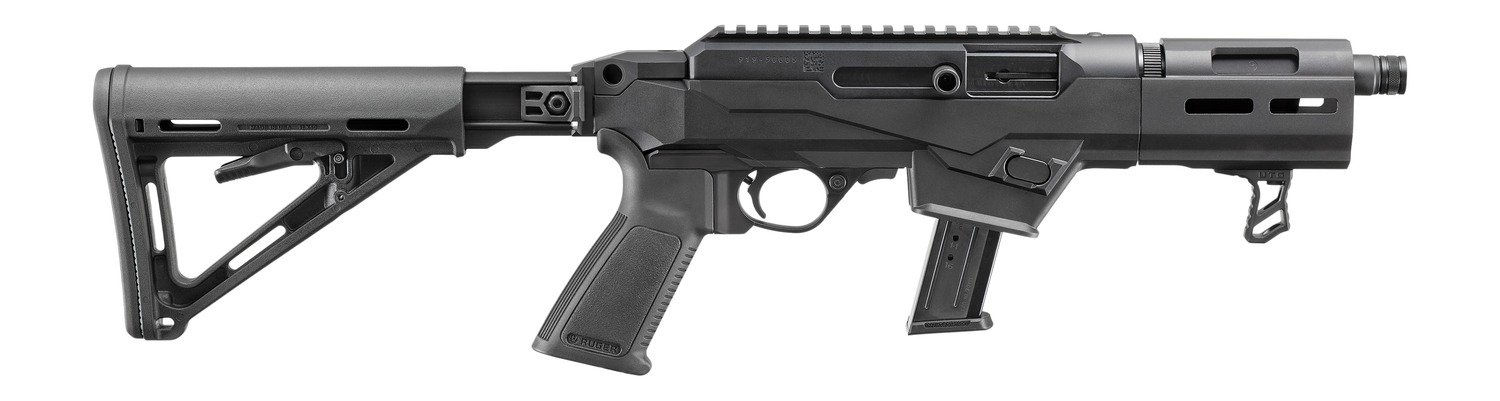 RUG 39101 PC CARB 9MM SBR 6.5 BLK 17R