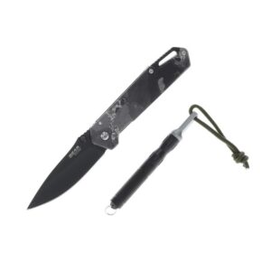 Bear & Son Edge Folding Knife 3-1/2" Drop Point Blade Truetimber Midnight Camo