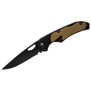 ABKT Elite Mark II Lockback Folding Knife 2-1/2" Drop Point Blade Tan