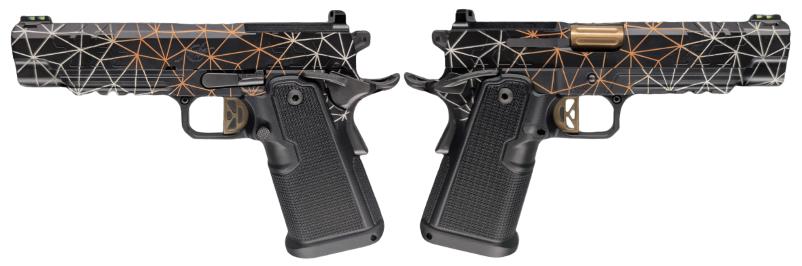 KIMBER 2K11 GALAXY O.R. 45ACP PISTOL 5", BLK,ORANGE, WHITE 3-13RD MAGS