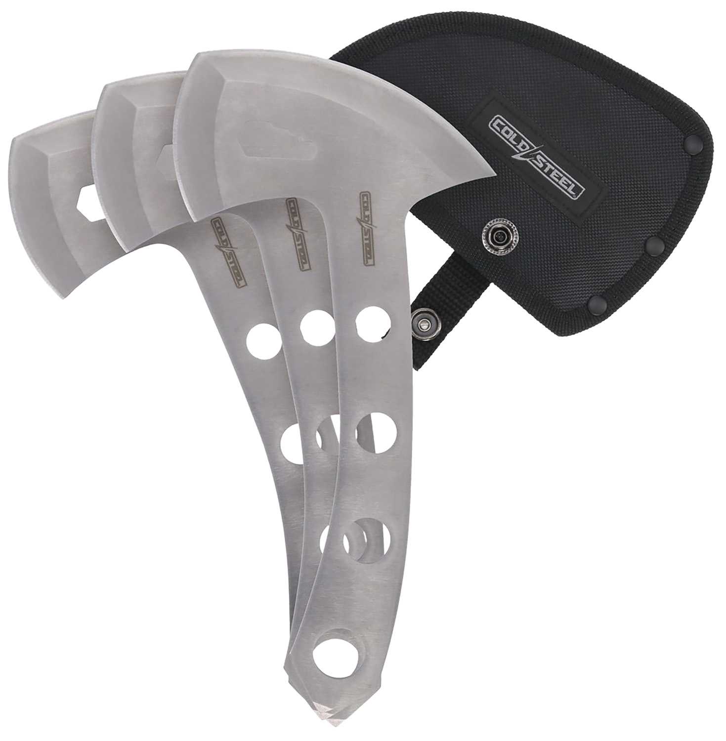 Cold Steel CSTH50AX3PK Throwing Axes 5" Plain 420 Stainless Steel Blade Set of 3