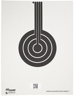 Sig Sauer SCT350 T300 Replacement Target Bullseye Hanging Black/White